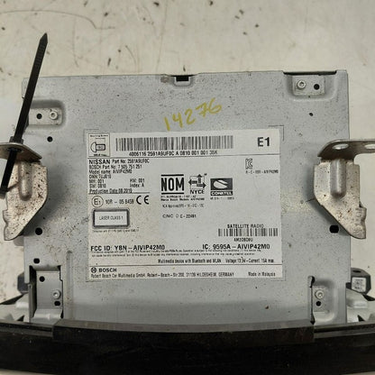 Audio Equipment Radio Display and Receiver 6 Cylinder 19-20 Nissan Mur