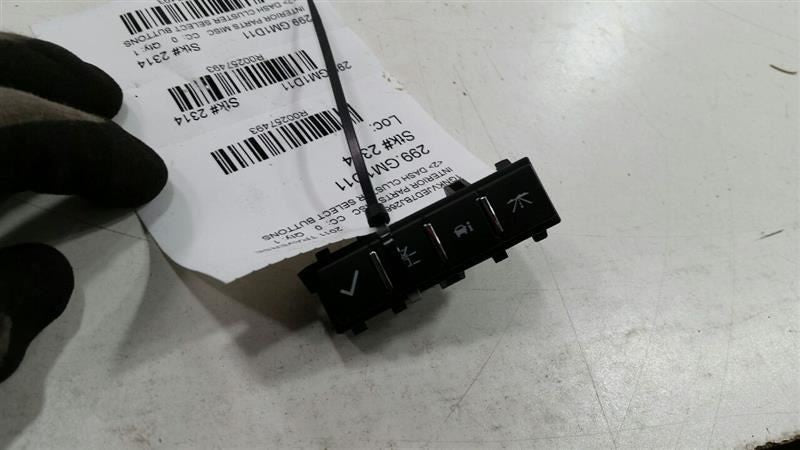 Chevy Traverse Dash Cluster Select Buttons  2011 OEM
