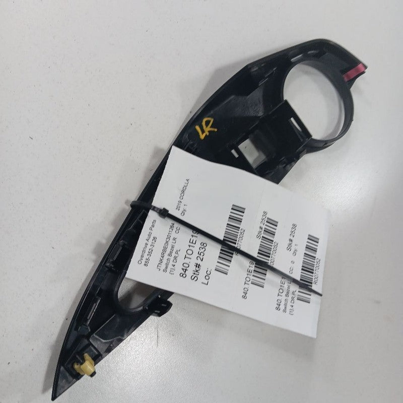 Toyota Corolla Window Switch Bezel Left Rear 2019 2020 2021