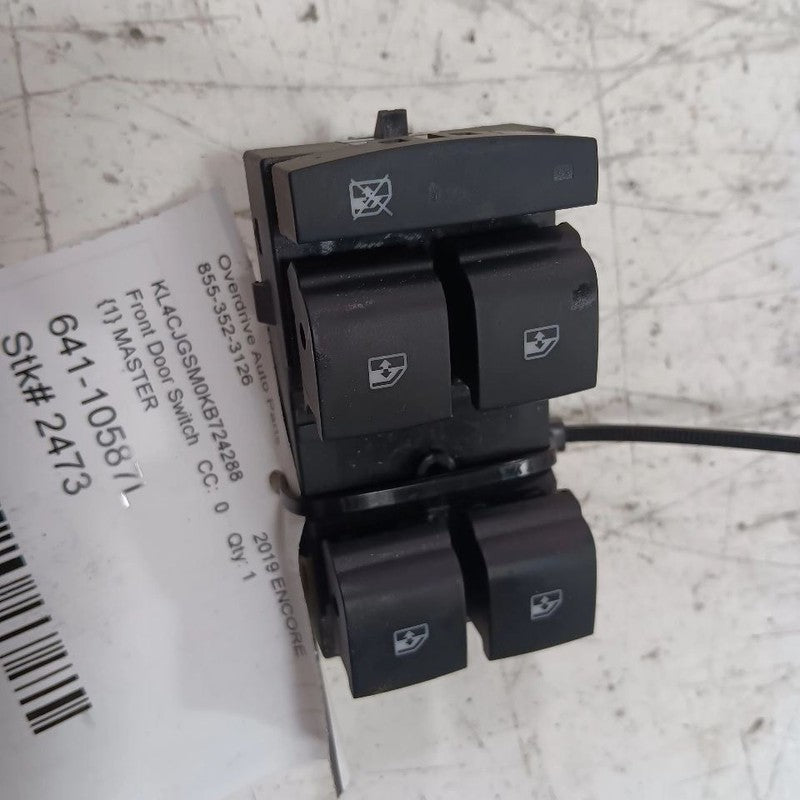 Driver's Front Door Window Switch Fits 17-20 Buick Encore OEM