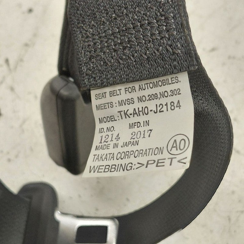 Honda Clarity Seat Belt Strap Retractor Center Middle Rear Back  2018 