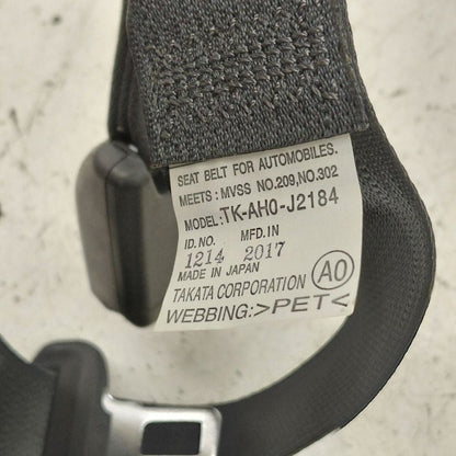 Honda Clarity Seat Belt Strap Retractor Center Middle Rear Back  2018 