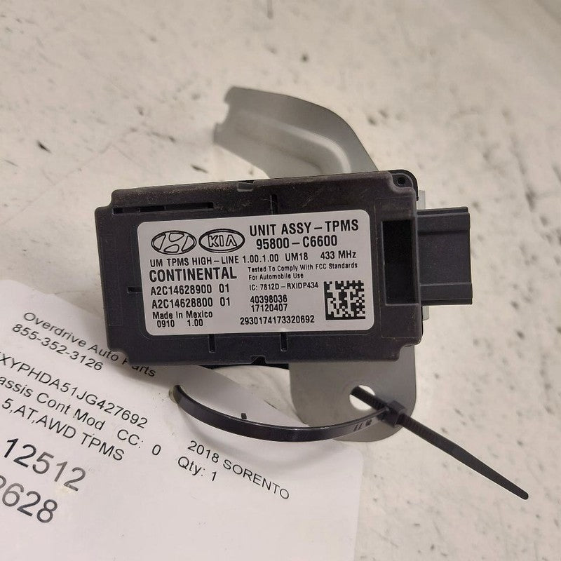 Suspension TPMS Control Module Fits 19-20 Kia Sorento