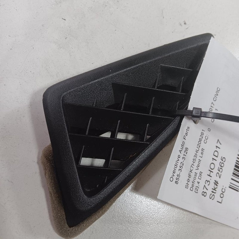 Honda Civic Defrost Vent Left Driver Side 2016 2017 2018 2019