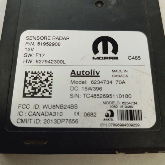 Forward Collision Warning Radar Unit {51952908} 4 Door X Model  16-17 