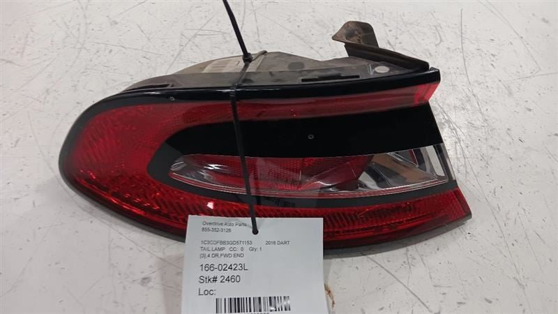 68081395AH Driver Left Tail Light Brake Lamp Ends Fits 13-16 Dodge Dart