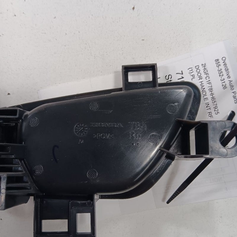 Honda Civic Door Handle Right Passenger Front Interior Inside  2018 2017 2016
