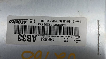 Engine ECM Electronic Control Module VIN P 4th Digit Fits 12-16 CRUZE 