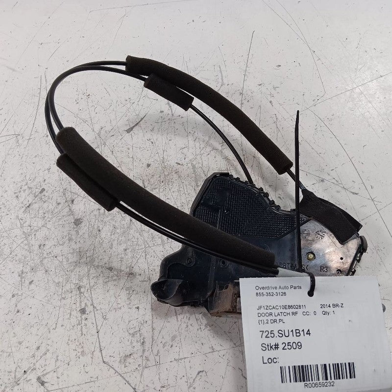 Subaru BRZ Door Latch Lock Right Passenger Front  2013 2014 2015 2016 