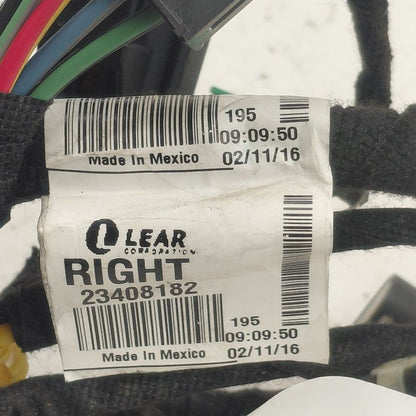 Chevy Volt Door Harness Wire Wiring Right Passenger Rear  2016 2017 20