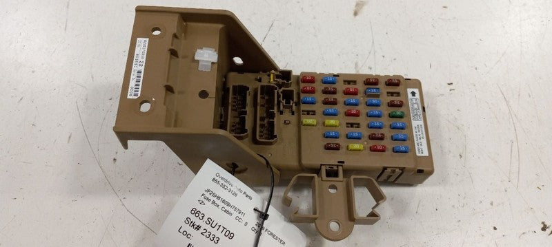 Subaru Forester Cabin Fuse Box Interior Inner Under Dash 2009 2010 2011 2012 13