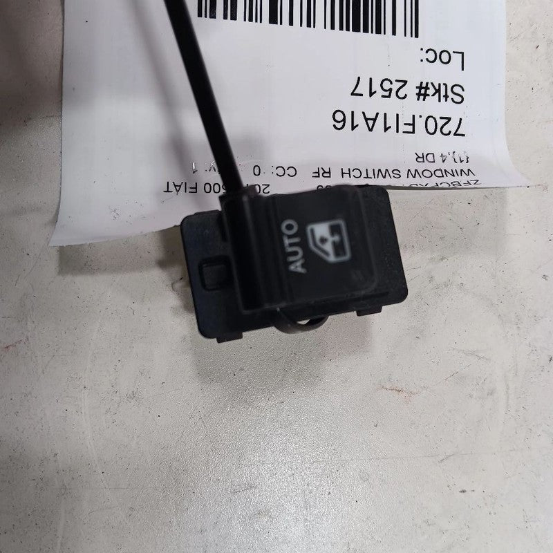 FIAT 500 Power Window Switch Right Passenger Front  2017 2016 OEM