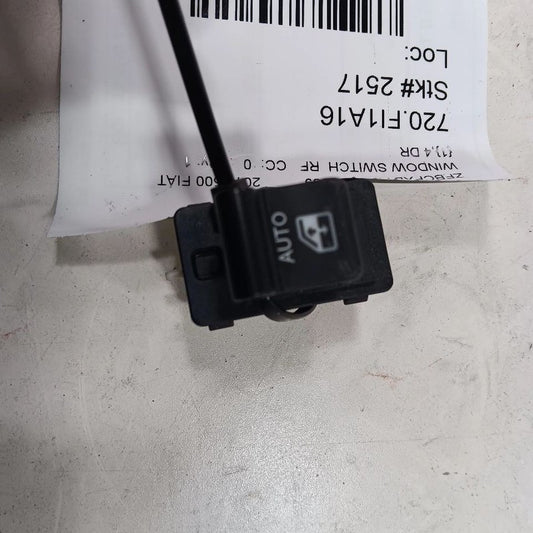 FIAT 500 Power Window Switch Right Passenger Front  2017 2016 OEM