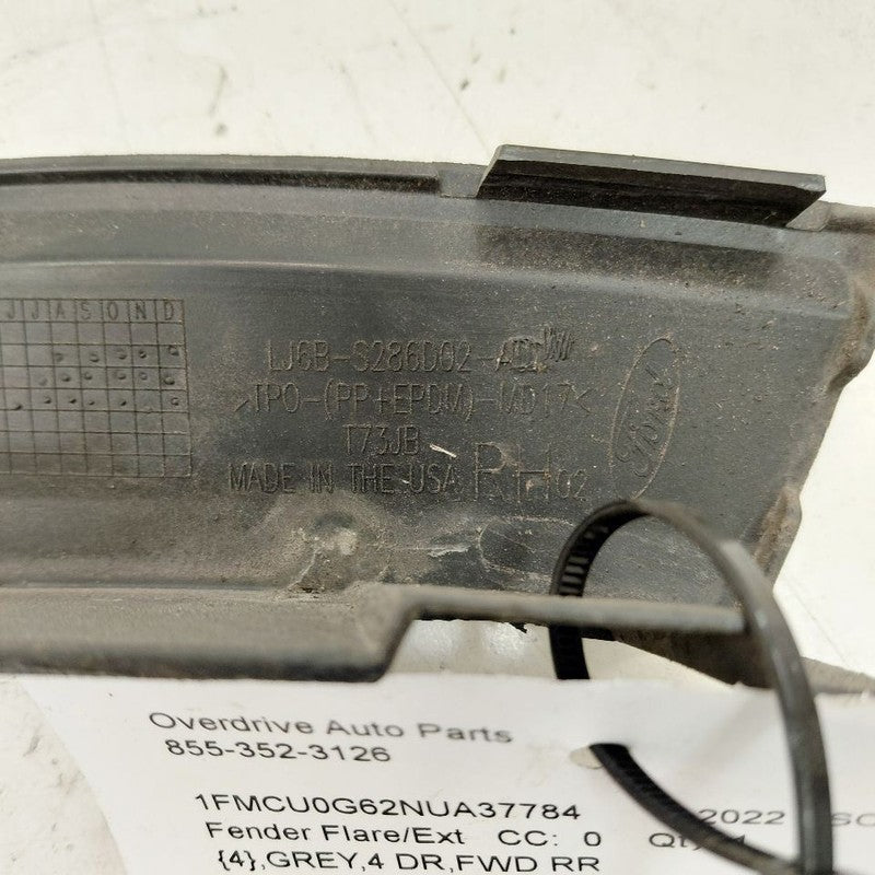 Ford Escape Passenger Right Rear Fender Flare 2022 2023 2024