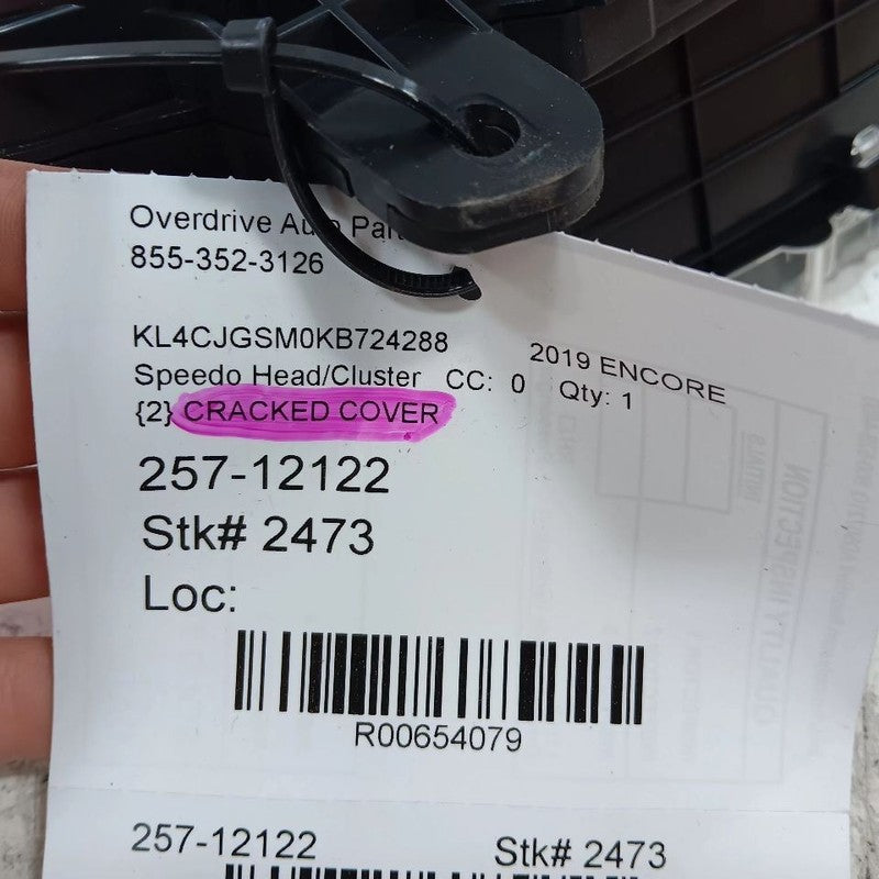 Speedometer Gauge Cluster MPH Opt Umn ID 42673245 Fits 19 Buick Encore