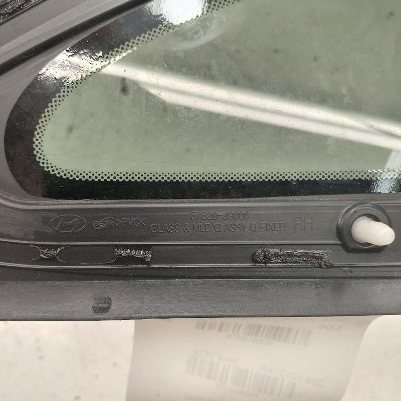 Passenger Right Quarter Glass Window With Privacy Tint Fits 18-23 Hyun