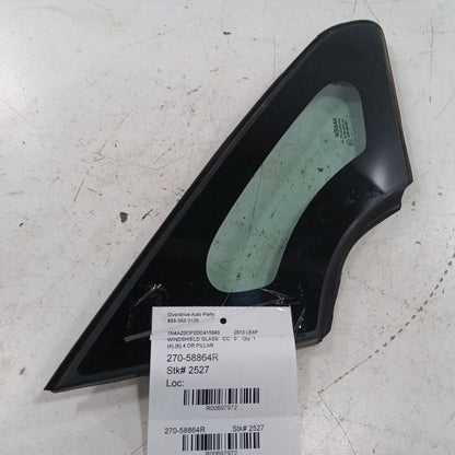 Passenger Right Windshield Pillar Window Glass Fits 13-23 Nissan LEAF