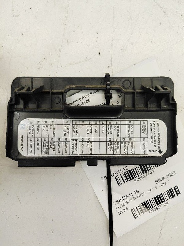 Nissan Maxima Fuse Box Cover 2018 2017 2016 OEM