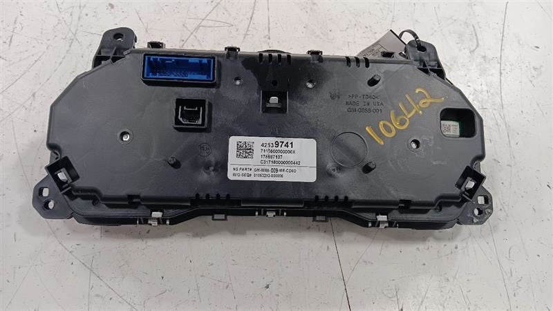 Speedometer Gauge MPH Umn Opt KL9 ID 42573257 Fits 17-18 Buick Encore 