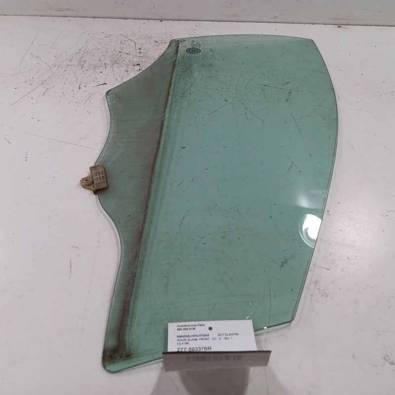 Passenger Right Front Door Window Glass Hatchback w/o Solar 13-17 Elan