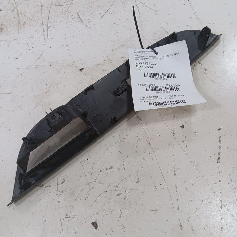 Outlander Sport Window Switch Bezel Trim Right Front 2022 2023 2024 OE