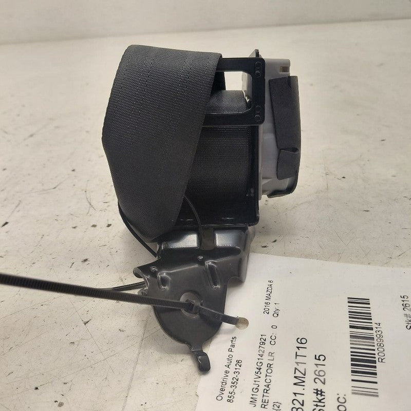 Mazda 6 Seat Belt Strap Retractor Left Driver Rear Back  2016 2015 201
