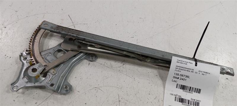 Left Rear Window Regulator Track Fits 06-14 TRIBECA  OEM