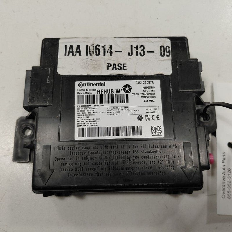 Grand Cherokee Keyless Entry Control Module {68343278AD} 2017 2018 2019 2020