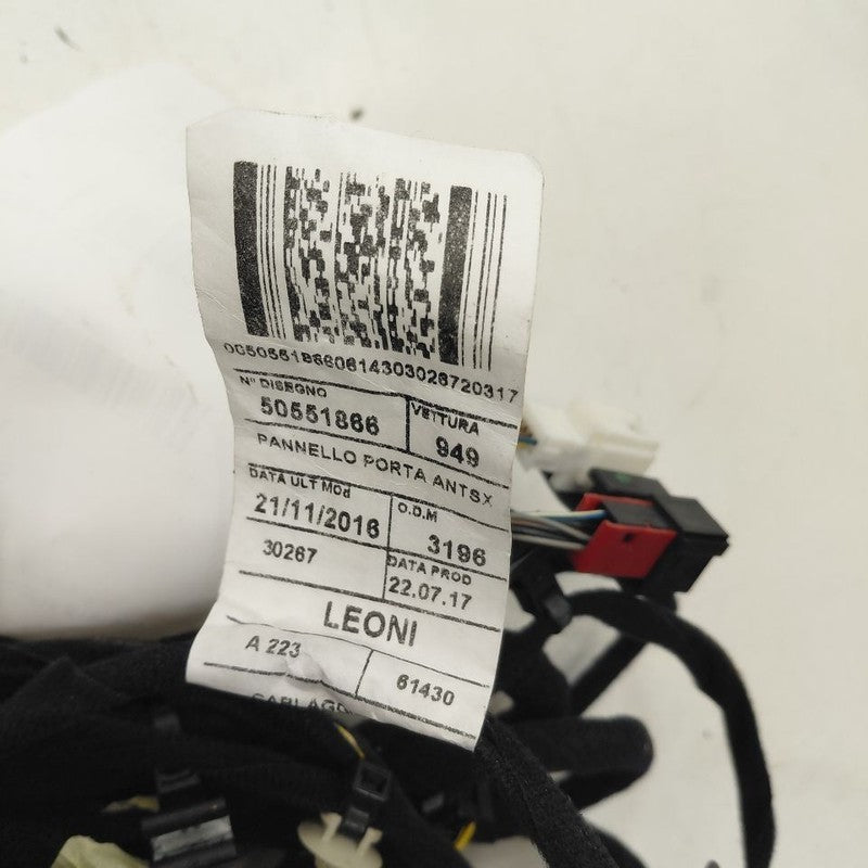 Alfa Romeo Stelvio Door Harness Wire Wiring Left Driver Front  2018 20
