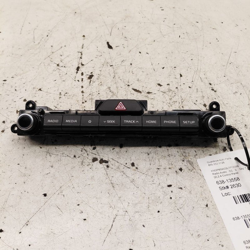 Audio Equipment Radio Control Panel ID 96540D9900WK 20-22 Kia Sportage