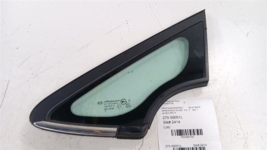 Driver Left Windshield Glass Pillar With Chrome Moulding Fits 14-18 FO