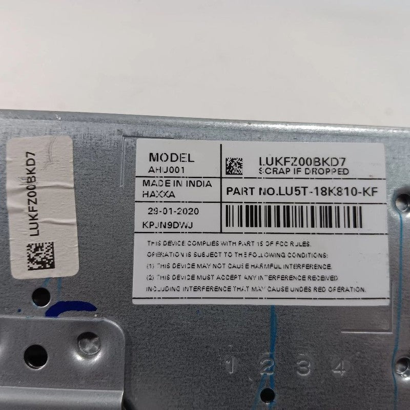 LU5Z18K810D Audio Equipment Radio Receiver AM-FM-MP3 Fits 20 ECOSPORT