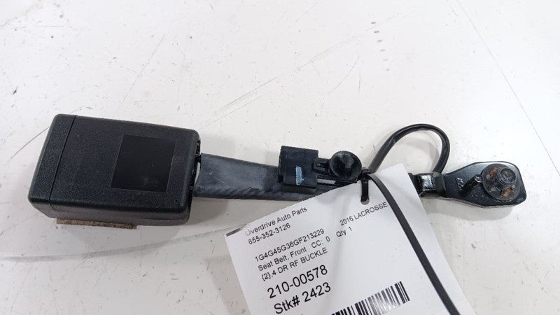 Seat Belt Front Bucket Passenger Right Buckle Latch Fits 13-17 REGAL O