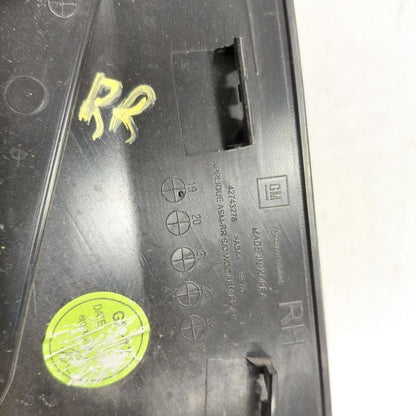 Chevy Trailblazer Passenger Right Rear Door Frame Applique {42743278} 