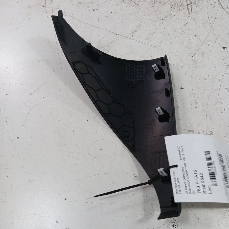 Fiat 500 Dash Side Cover Right Passenger Trim Panel  2016 2017