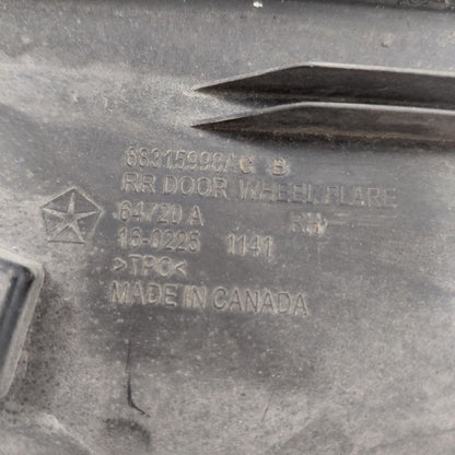 Jeep Cherokee Passenger Right Rear Fender Flare 2019 2020 2021