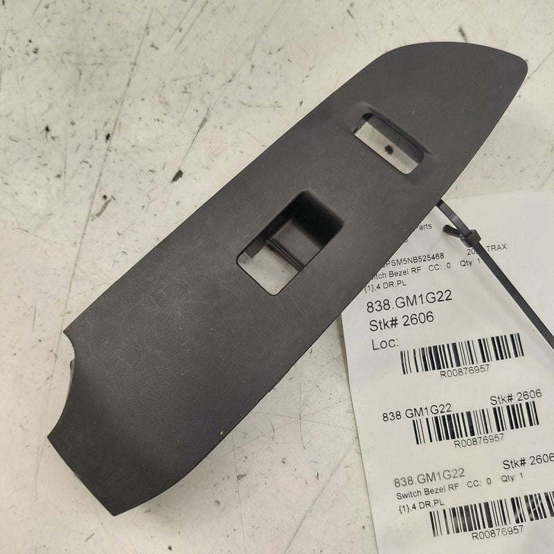 Chevy Trax Window Switch Bezel Trim Right Front 2022 2021