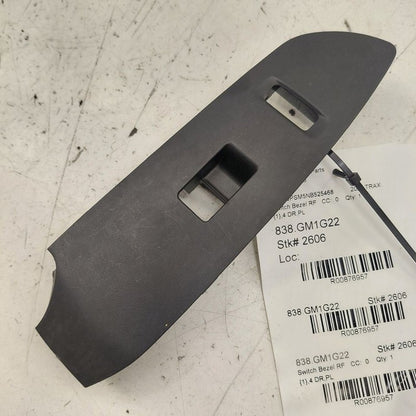 Chevy Trax Window Switch Bezel Trim Right Front 2022 2021