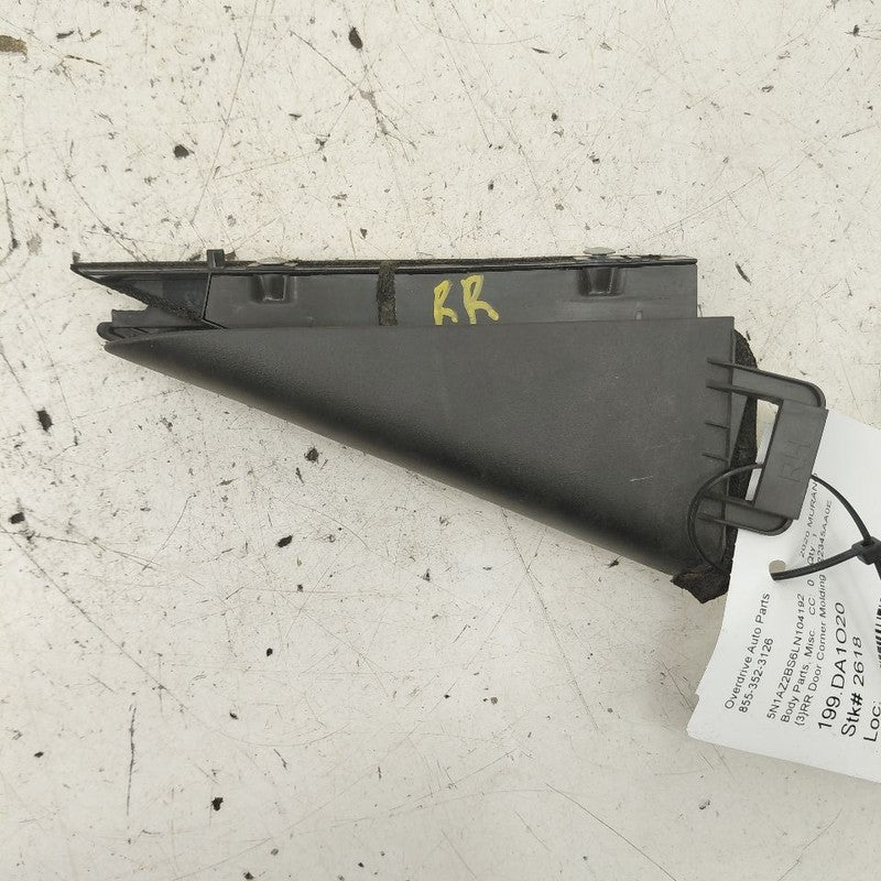 Nissan Murano Passenger Right Rear Door Corner Molding {822345AA0E} 20