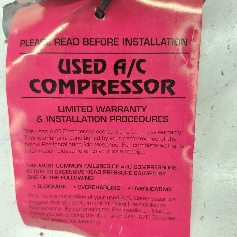 Air Conditioning AC Compressor 6 Cylinder Fits 15-20 Nissan Murano