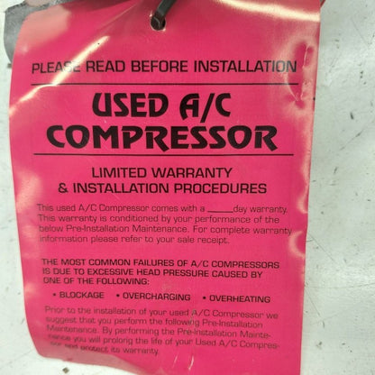 Air Conditioning AC Compressor 6 Cylinder Fits 15-20 Nissan Murano