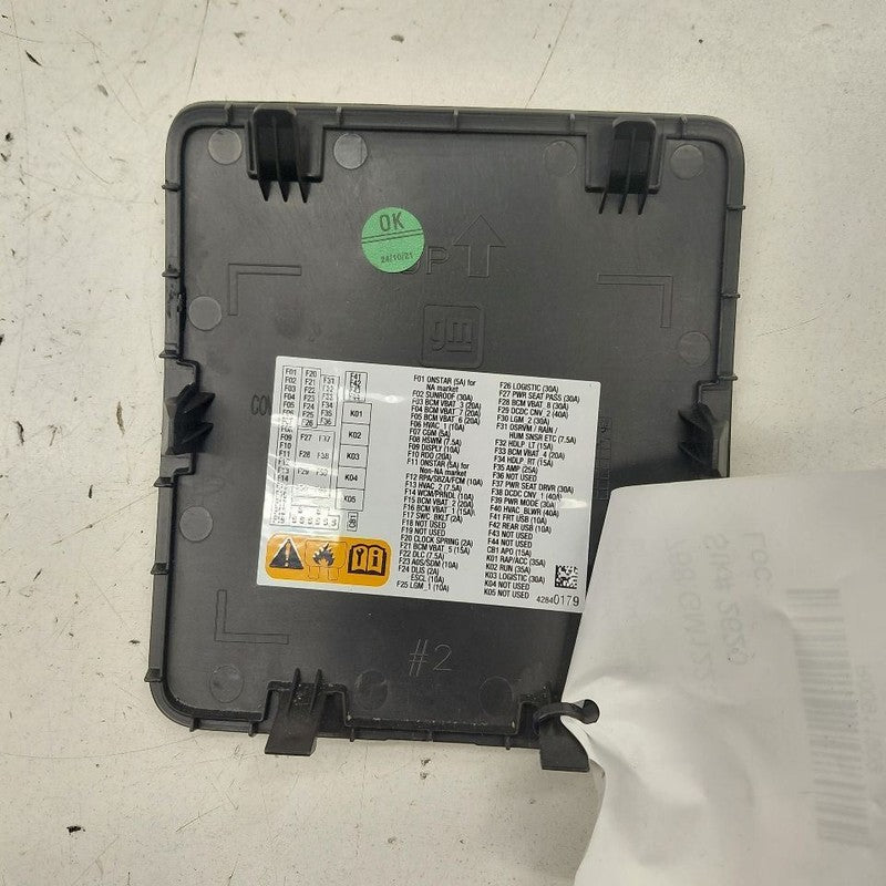 Chevy Trax Fuse Box Cover 2025 2024