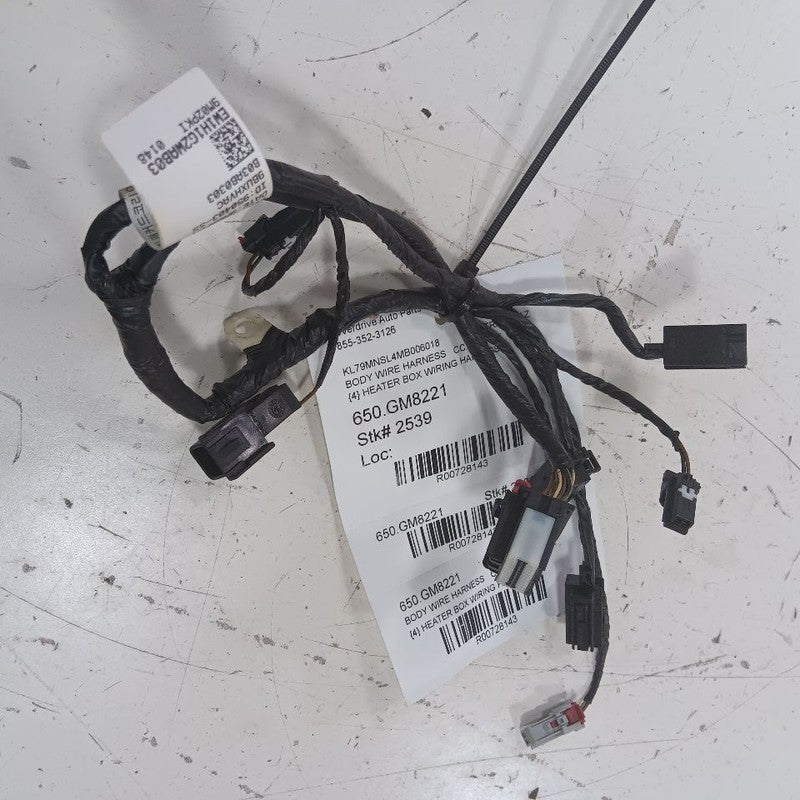 Chevy Trailblazer Heater Box Wire Harness 2021 2022 2023 2024 2025 OEM