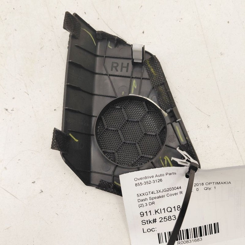 Kia Optima Dash Speaker Cover Right Passenger Side  2018 2017 2016 OEM