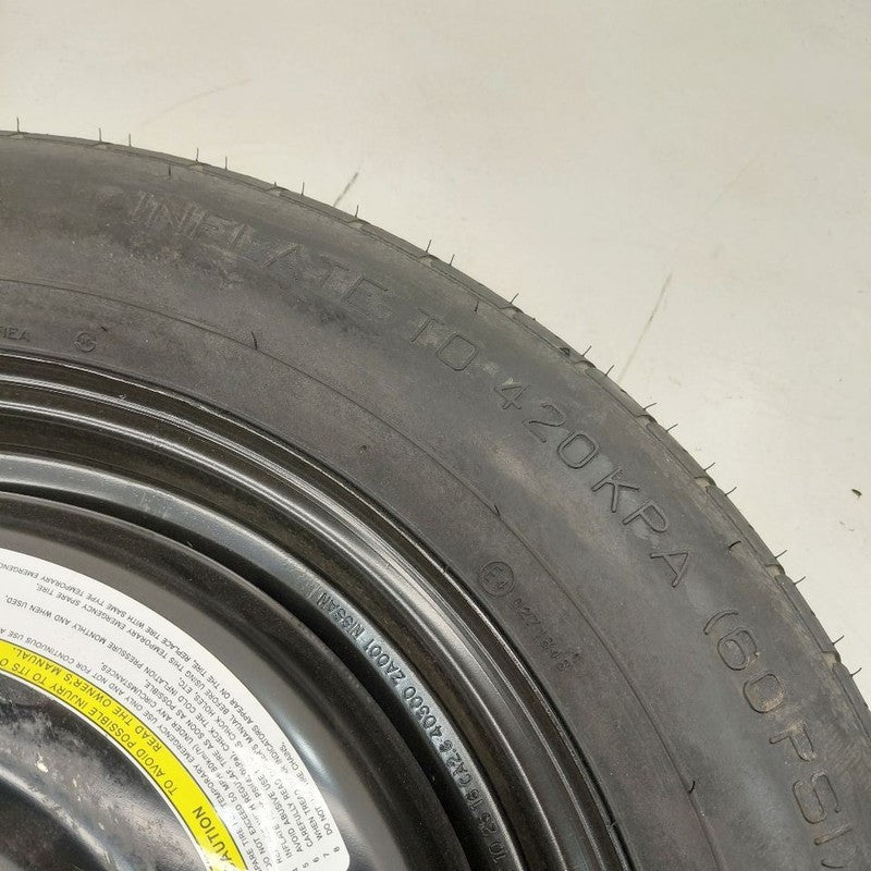 Wheel 16x4 Compact Spare Rim and Tire VIN K 1st Digit Korea Built 10-2