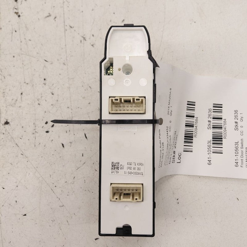 Driver Front Door Master Switch  Fits 18-21 Mazda 6