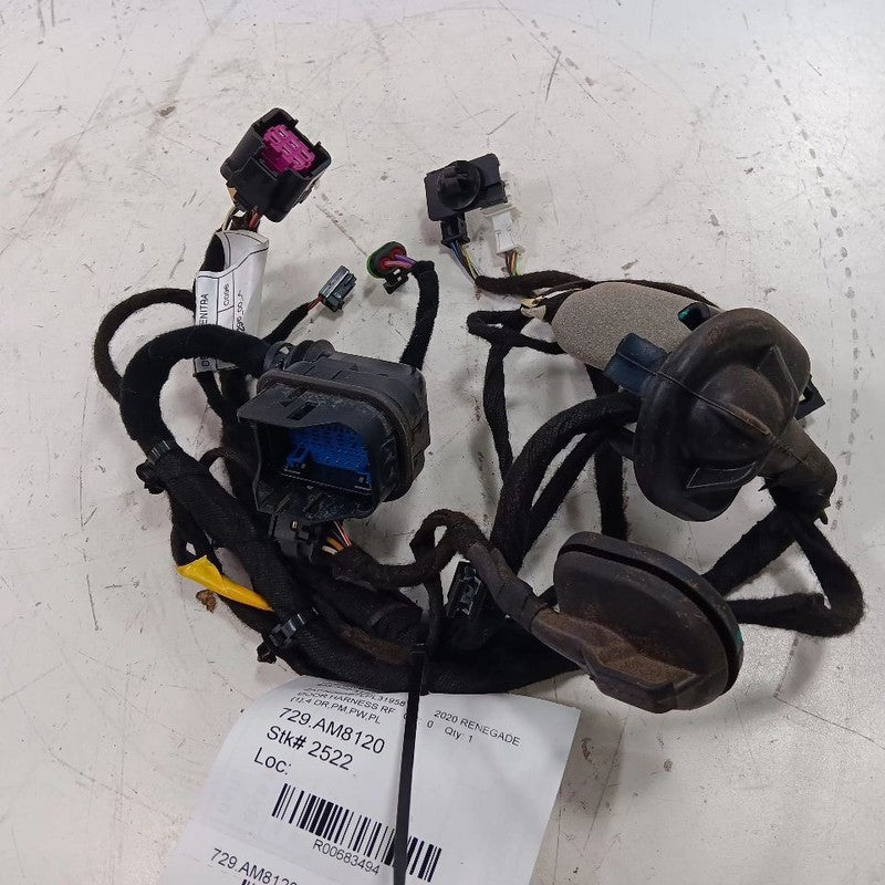 Jeep Renegade Door Harness Wire Wiring Right Passenger Front   2021 2020 2019