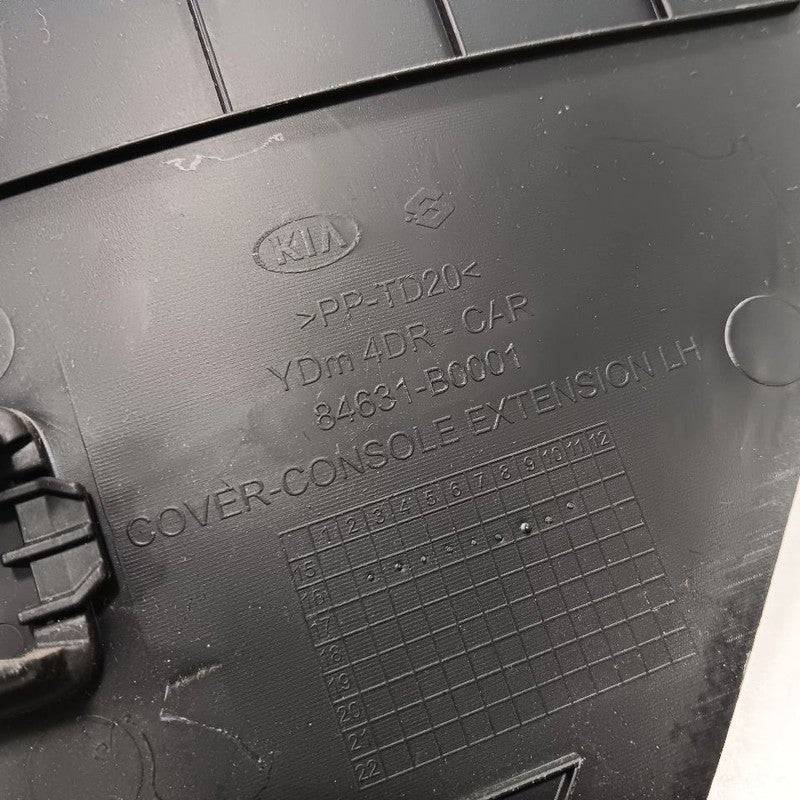 Kia Forte Driver Left Side Center Console Trim 2015 2016 2017 2018