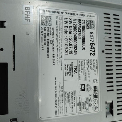 Audio Equipment Radio Receiver ID 84705645 Fits 20-21 GMC Acadia 