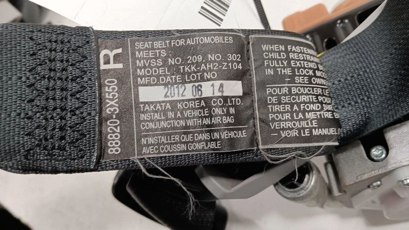 888203X550 Seat Belt Front Seat Coupe Passenger Right Strap Retractor Fits 13-15 ELANTRA